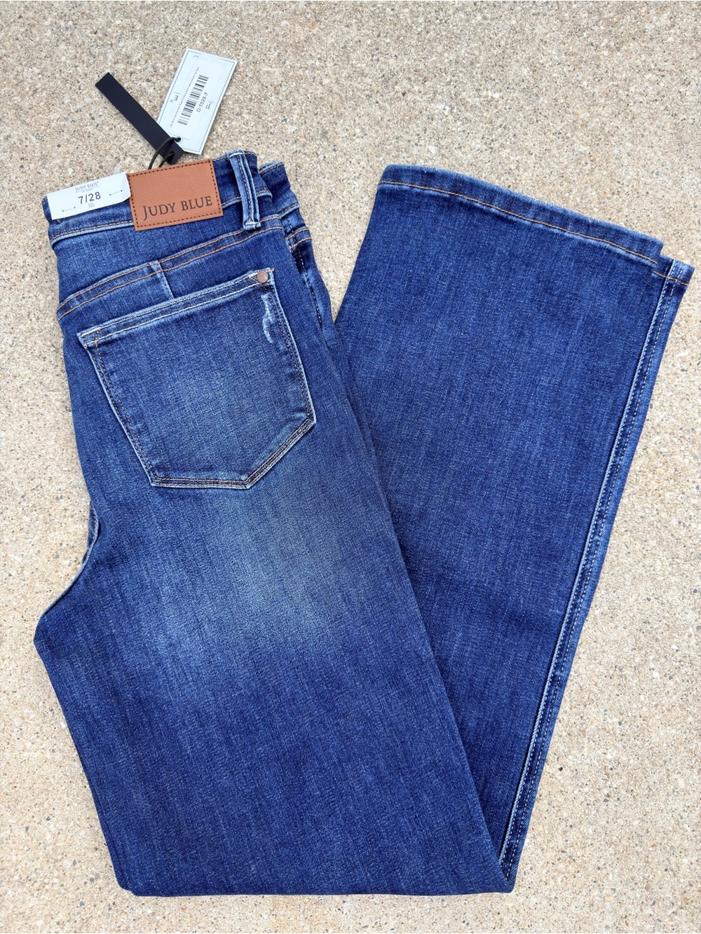 Judy Blue Women's Blue Straight-Leg Jeans Sz 7/28 NWT